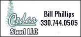 Cedar Steel Sponsorship Banner
